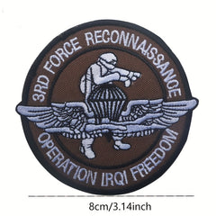 Airborne Series Patch Embroidered Morale Patches w/ Hook And Loop Fasteners