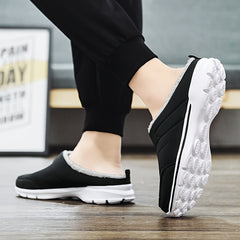 Men's Cozy Slides Soft Slippers Plush Comfy Home Shoes