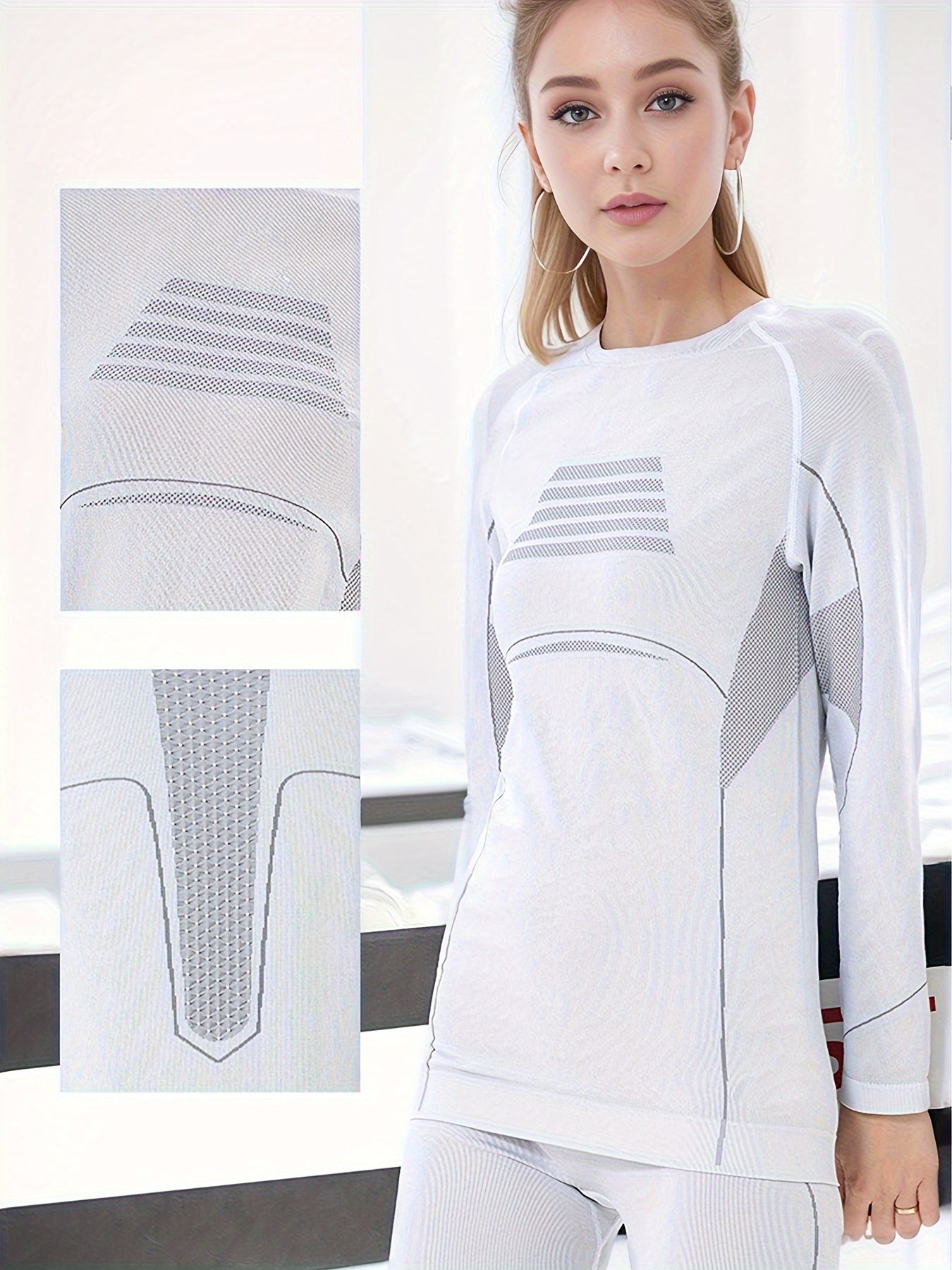 Women's Thermal Ski Base Layer Top & Leggings Set