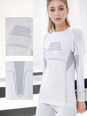 Women's Thermal Ski Base Layer Top & Leggings Set