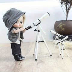 Mini Telescope with Stand Astronomical Dollhouse Accessory