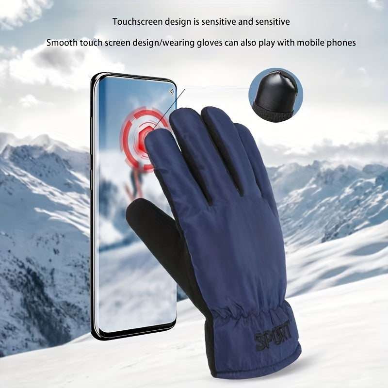 Windproof Touch Screen Cycling Gloves for Outdoor Activities