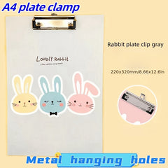 Wooden Cartoon A4 Clip Folder for Office Supplies