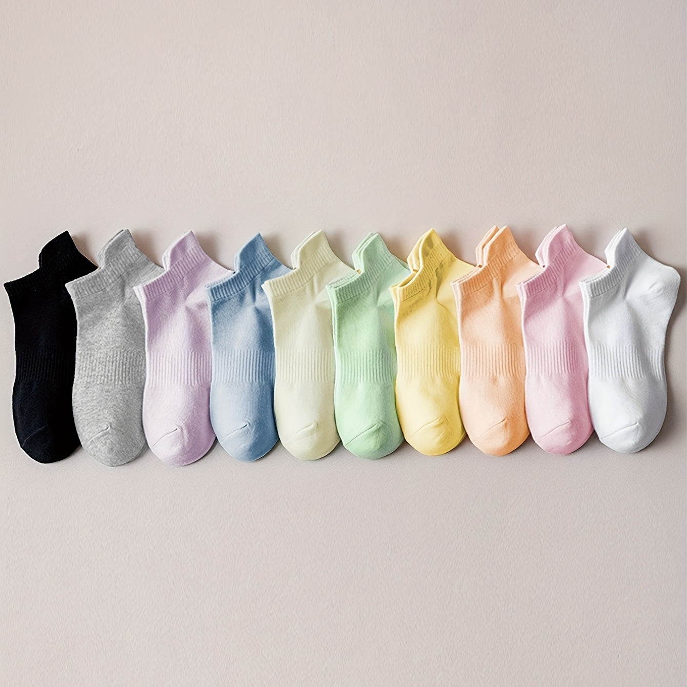 10 Pairs Girls Summer/Autumn Breathable Casual Socks