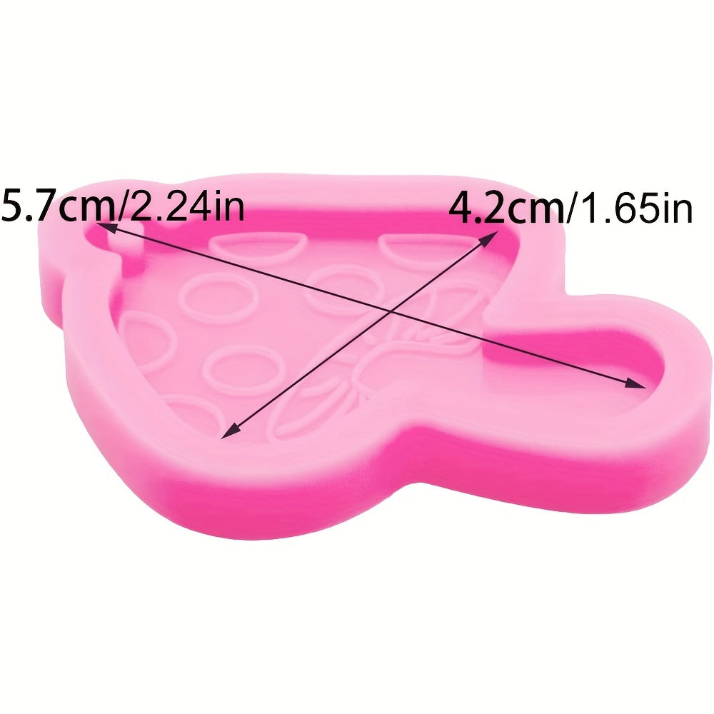 Mushroom Silicone Resin Keychain Mold Epoxy Pendant Mold DIY Jewelry Crafts
