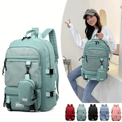 Large Capacity Laptop Schoolbag Mesh Outdoor Hiking Bag