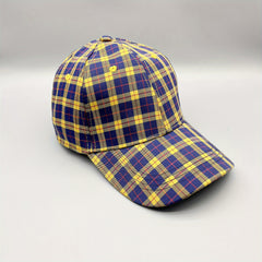 Colorful Grid Pattern Baseball Cap Lightweight Sunscreen Dad Hats