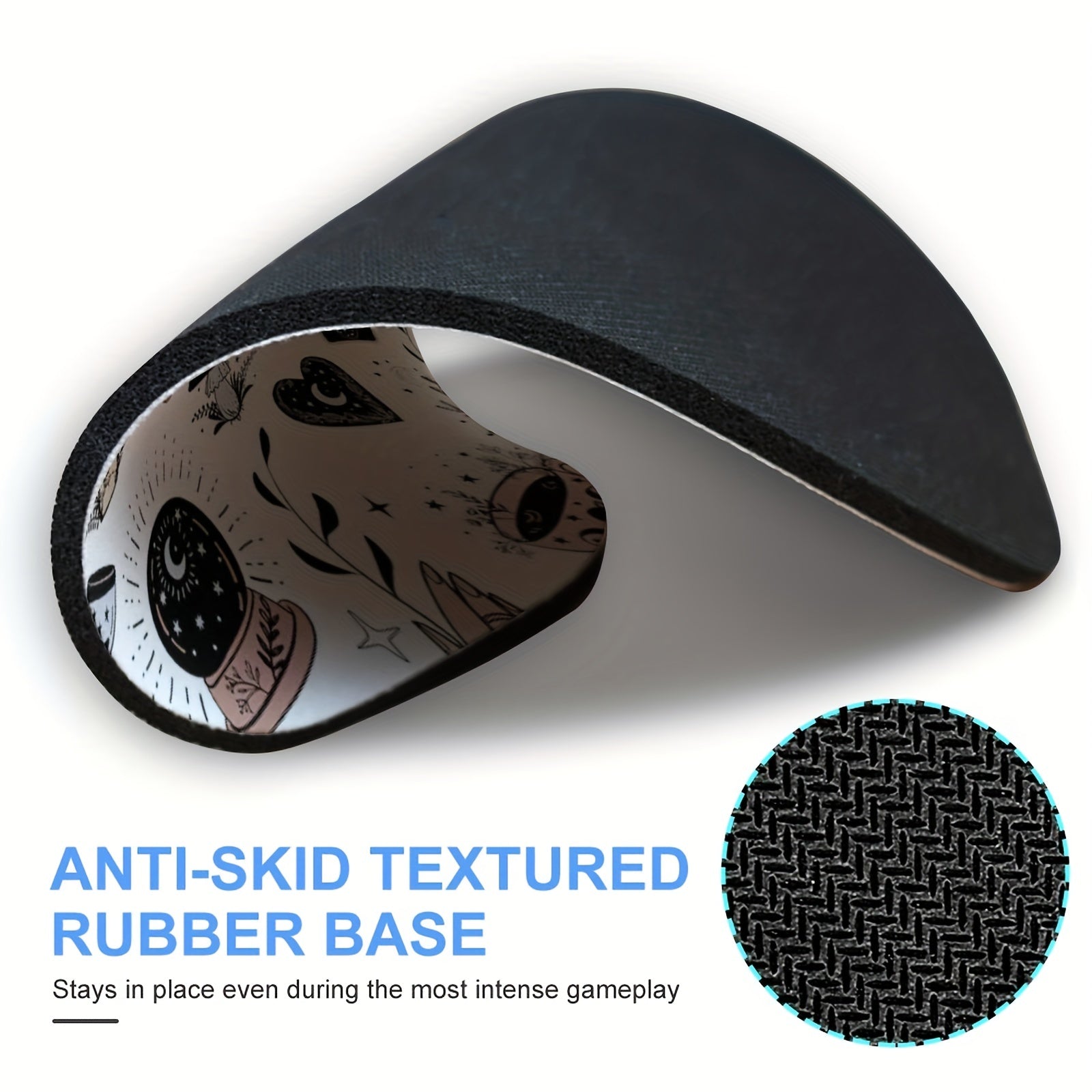 Round Mouse Pads Washable Fabrics Non Slip Rubber Base Computer Mouse Pads