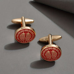 Double Happiness Wedding Cufflinks Set for Men