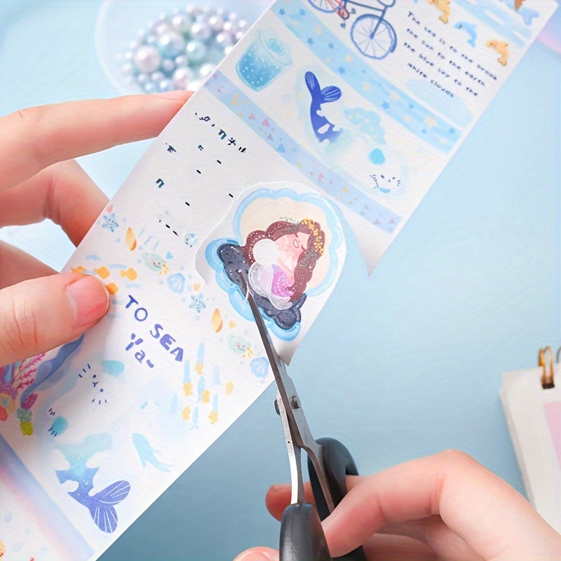 2pcs Long Strip Tape Decorative Sticker