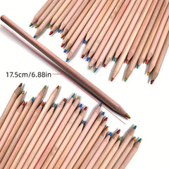 7 Colors Log Rainbow Core Pencil Wooden Pencil