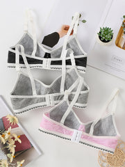 3pcs Girls No Underwire Adjustable Strap Bras Soft Bralette Underwear