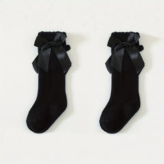 Cotton Lace Over the Knee Socks for Baby Girls