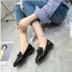 Pointed Toe Slip on Loafers Low Heel Shoes For Women