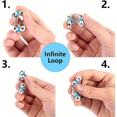 Bike Chain Fidget Toy Set for Anxiety Relief - 2pcs