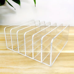 Acrylic Desktop File Organizer 5 Grid Office Home School Desk Organization