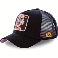 Anime Character Patch Baseball Cap Mesh Sports Trucker Hat