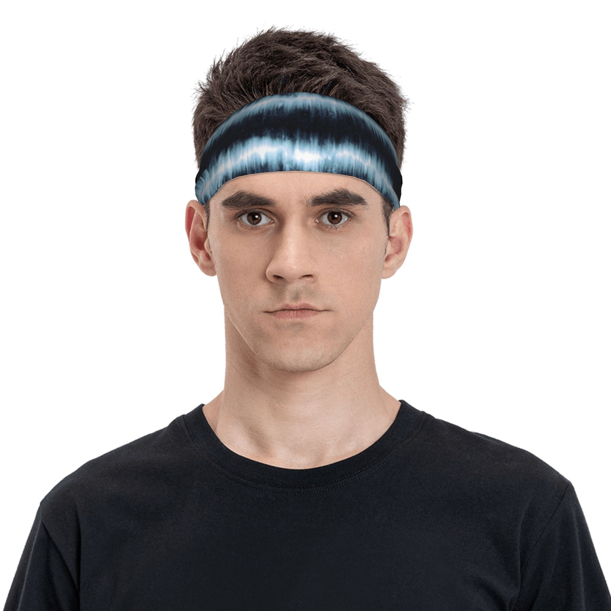 Men's Tie Dye Headband Polyester & Spandex Blend Adjustable Fit