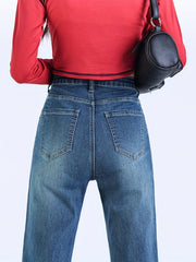 Casual High Waist Wide Leg Jeans