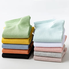 10 Pairs Women's Candy Cotton Ankle Socks Boat Socks Low Cut Ankle Cotton Sock