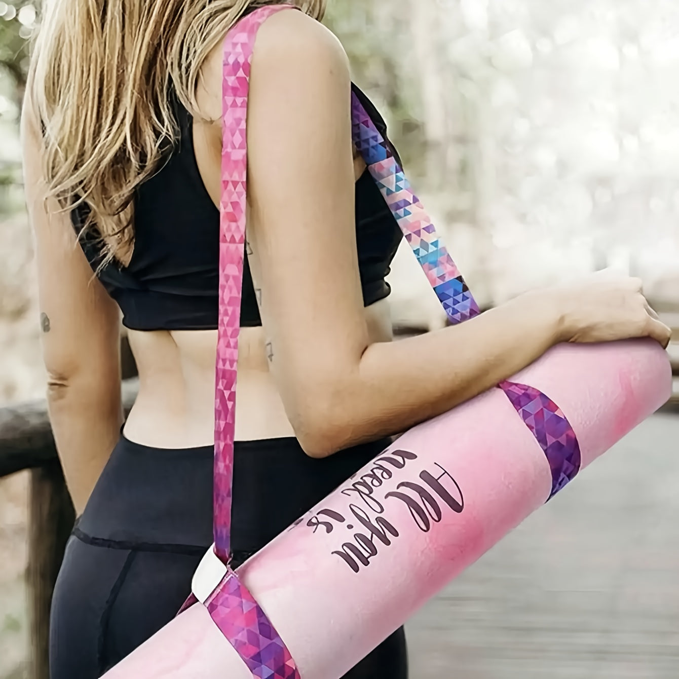 Multifunctional Yoga Stretching Strap and Mat Storage Strap