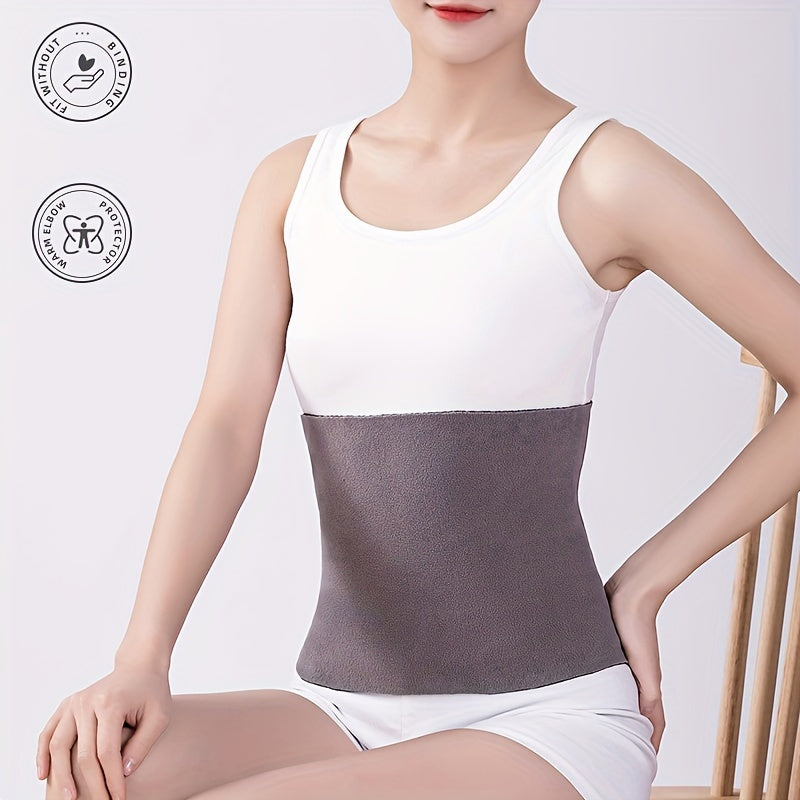 Double Sided Velvet Waist Belt Warm Stomach Thickened Waist Belt