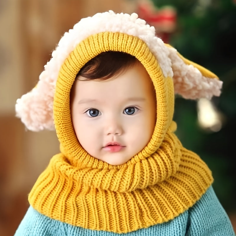 Kids 2-In-1 Hat & Scarf for Autumn/Winter Warmth