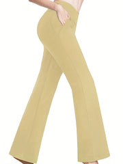 Women's Elastic Flare Yoga Pants Hip Lifting Activewear
