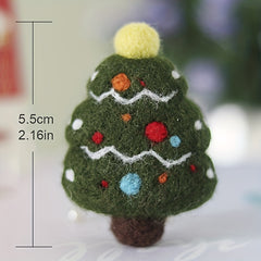 Christmas Tree Wool Needle Felting Kit DIY Package