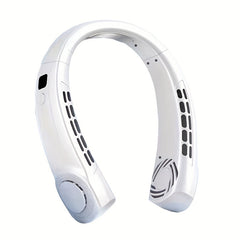 USB Hanging Neck Fan with 5 Speeds Digital Display