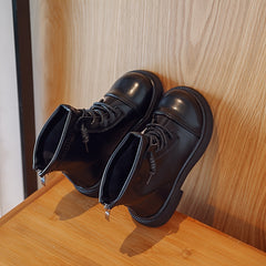 Boys Vintage Lightweight Outdoor Boots, Spring/Autumn Comfortable Solid Boots