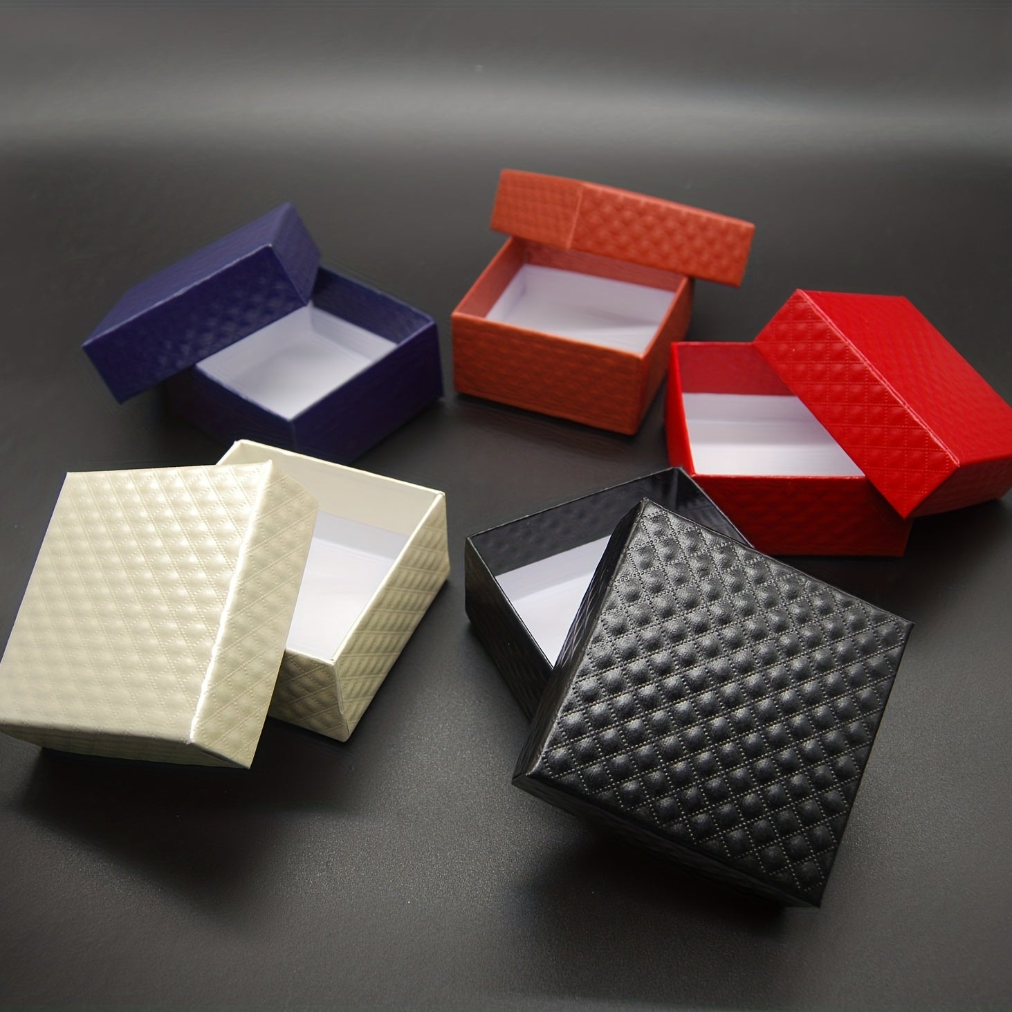 5pcs High Striped Jewelry Box For Necklace Pendant Earrings Bracelet