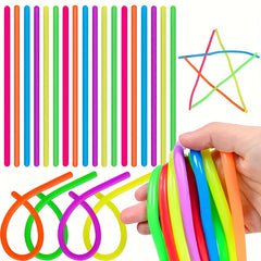 Mini Elastic Noodle Toy Mix Color Sensory Rope Halloween & Christmas Gift