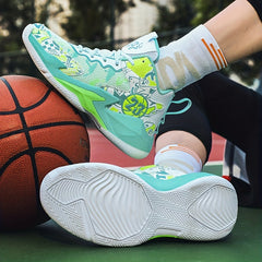 Boy's Block Basketball Shoes Comfy Non Slip Sneakers