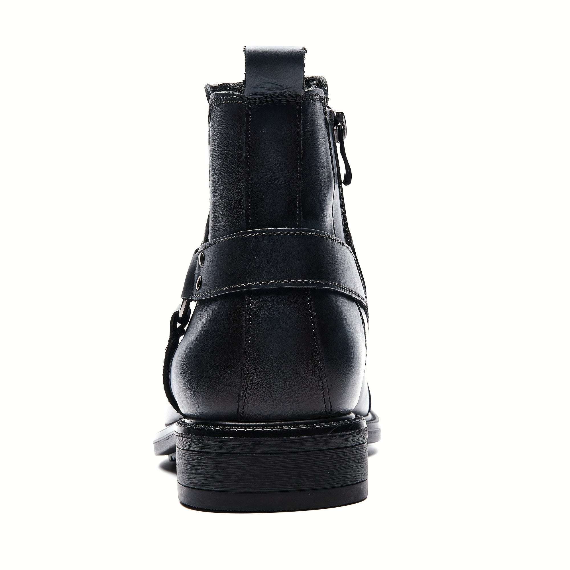 Men's Zipper Ankle Boots Casual Walking Shoes