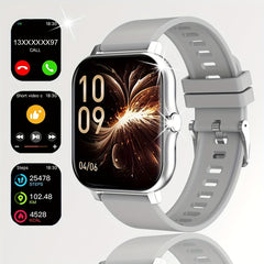 83-Inch Fitness Tracker Smartwatch with Customizable Dial and Wireless Calling