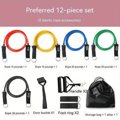 Tension Resistance Rope Set For Shoulder Strength Training Yoga Fitness