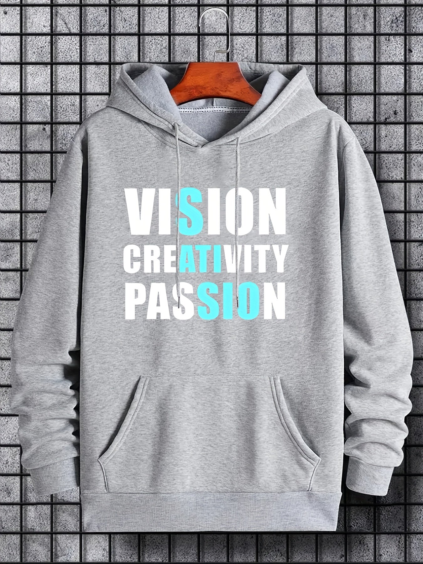 Men's Casual PASSION Hooded Sweatshirt Long Sleeve Streetwear Hoodi