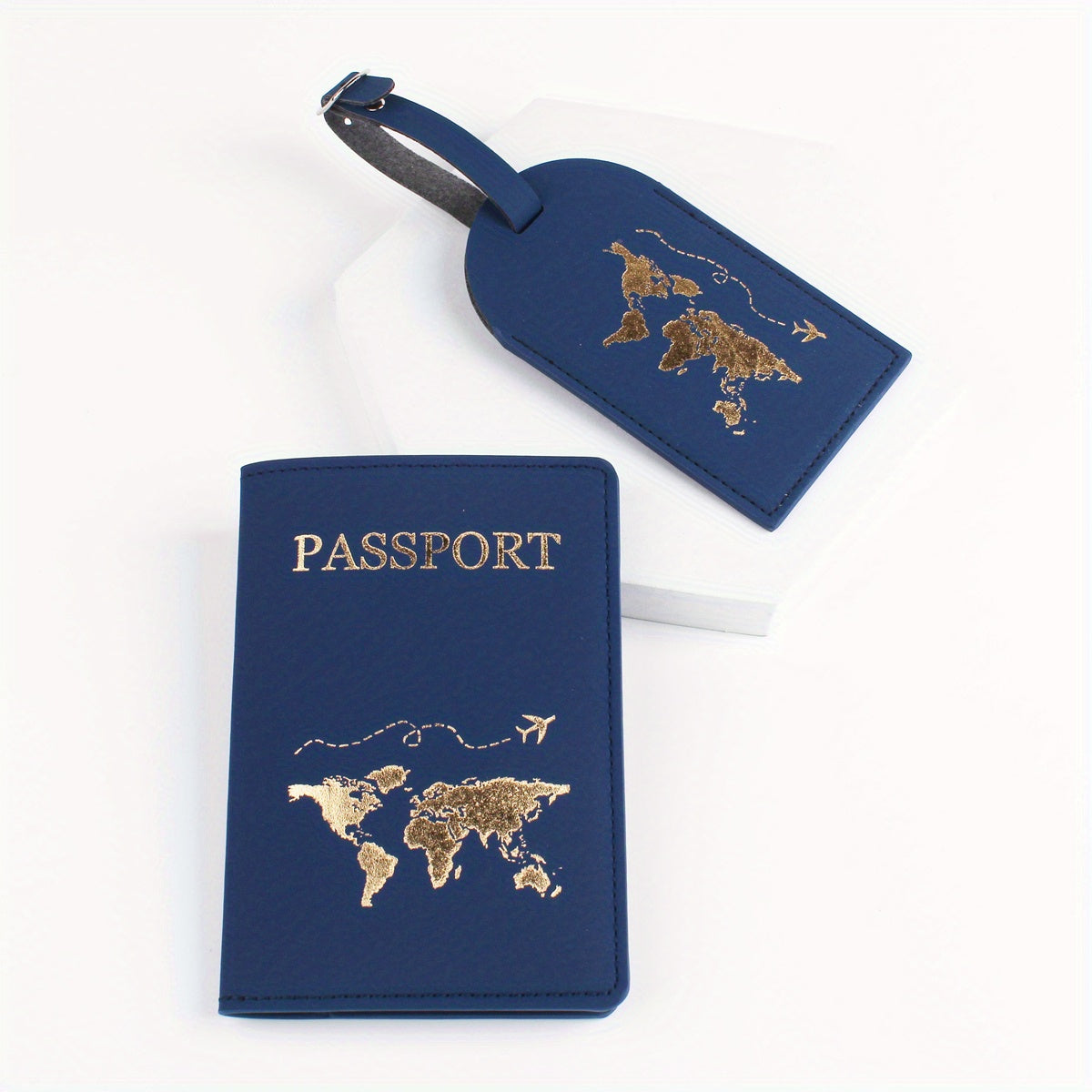 Passport Clip Luggage Tag Travel Set 2 piece Set