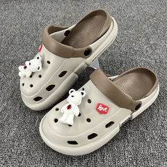 Men's Lightweight Hollow Out Sandals with Charms