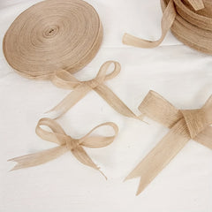 Jute Ribbon Bow Wedding Christmas Decor Retro Lace Ribbon Wedding