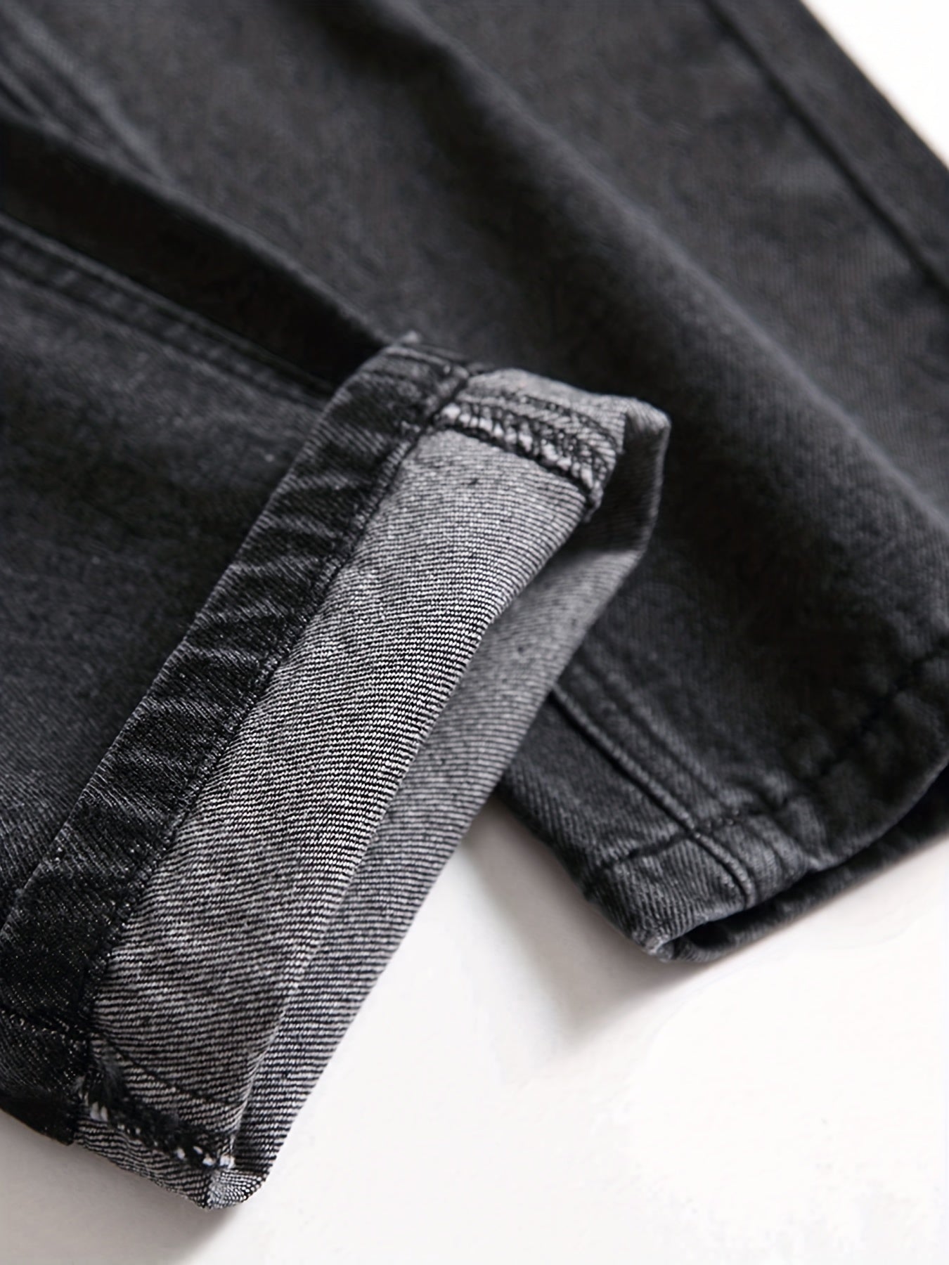 Mens Slim Fit Stretch Denim Jeans Skinny Distressed Comfort Pants