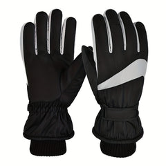 Waterproof Ski Gloves For Men Women Thickened Warm Gloves