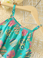 Toddler Girls Egg Graphic Princess Cami Dress For Party