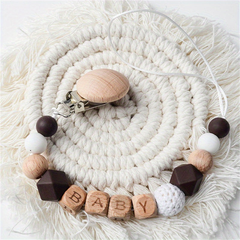 Baby Pacifier Clip Chain DIY Gift Dummy Pacifier Holder Clip Teether Toy Chain