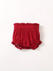 Toddler Baby Girl Boy Bloomer Shorts Ruffle Waist Loose Pants