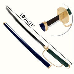 Wooden Samurai Katana Sword with Display Stand