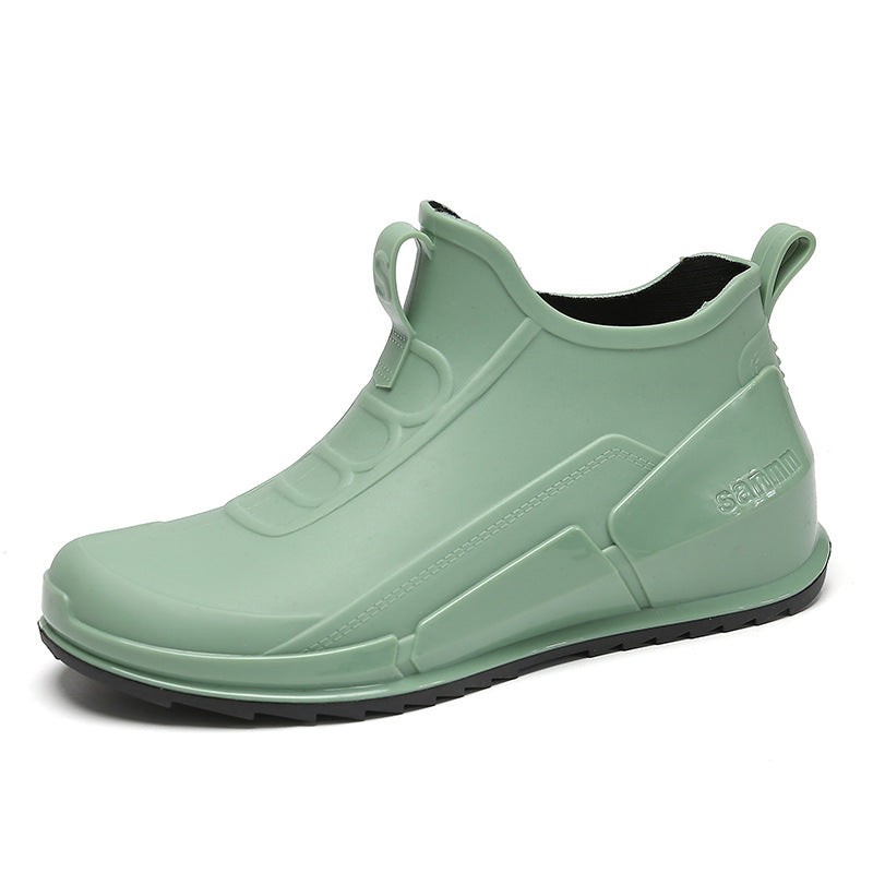 Women's Waterproof Non-slip Rain Boots - Short Rubber Kitchen Work Shoes
