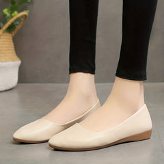 Women's Pointed Toe Flats Soft Sole Slip On Anti slip Shoes