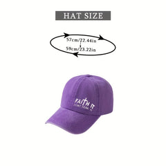 FAITH DON'T FEAR Distressed Baseball Cap Unisex Sun Hat